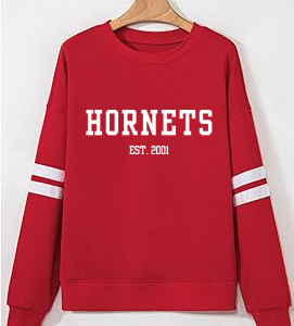 Women's Varsity Striped Oversized Sweatshirt Crewneck