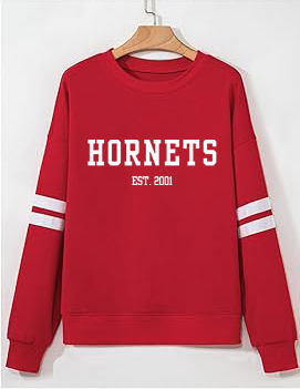 Women's Varsity Striped Oversized Sweatshirt Crewneck