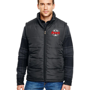 Men's Puffer Vest with Classic Hornets Logo